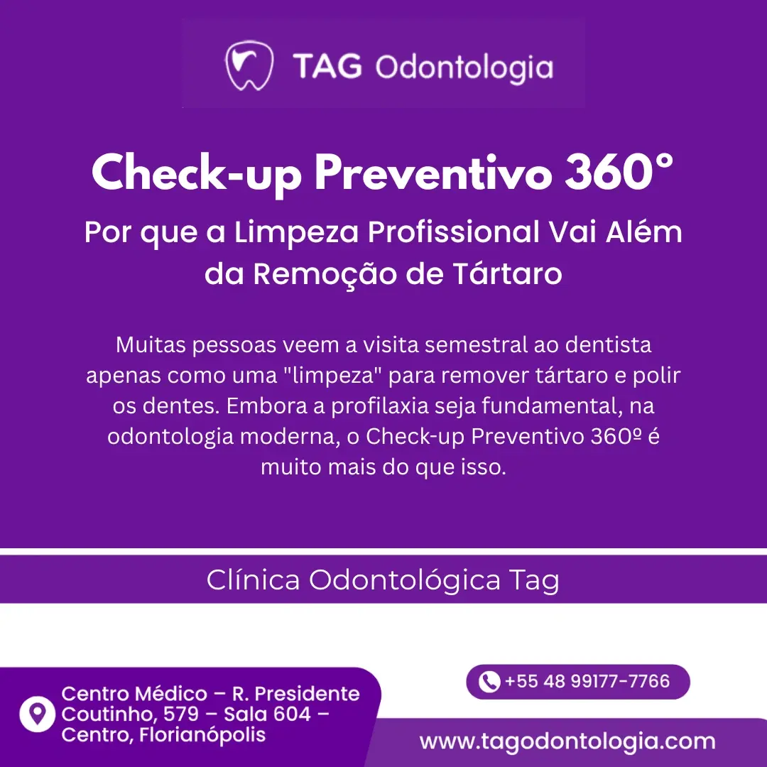 Check-up Preventivo 360º: Por que a Limpeza Profissional Vai Além da Remoção de Tártaro