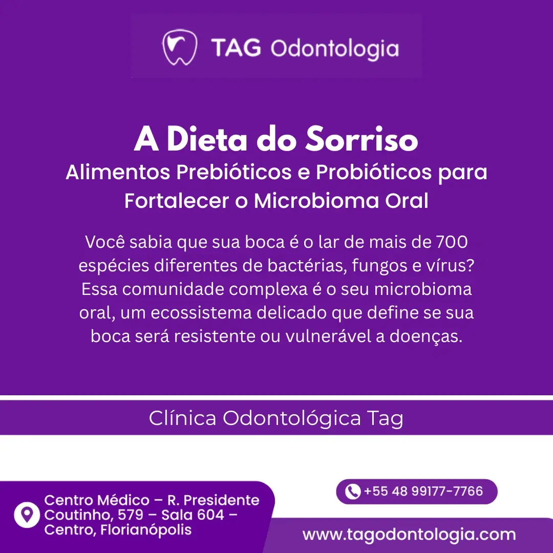 A Dieta do Sorriso: Alimentos Prebióticos e Probióticos para Fortalecer o Microbioma Oral