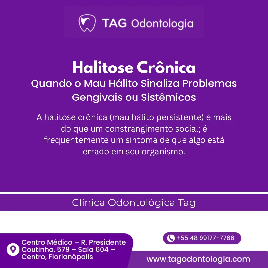 Halitose Crônica: Quando o Mau Hálito Sinaliza Problemas Gengivais ou Sistêmicos